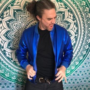 Metallic Blue Jacket